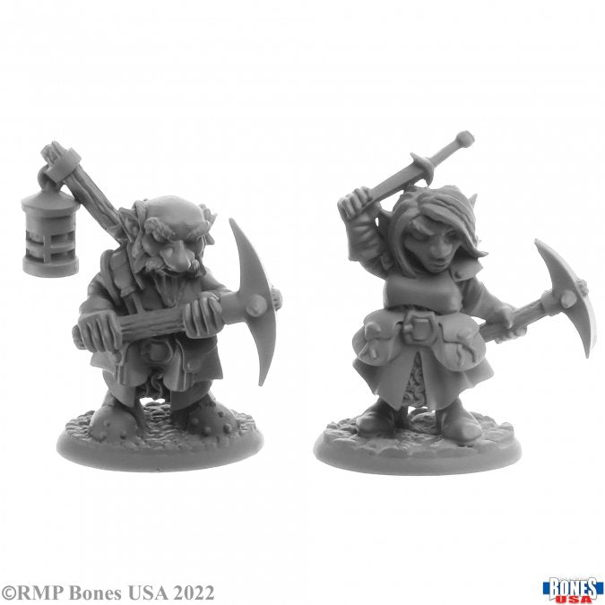 Reaper Bones Black: Deep Gnome Heroes (2) | Galactic Gamez