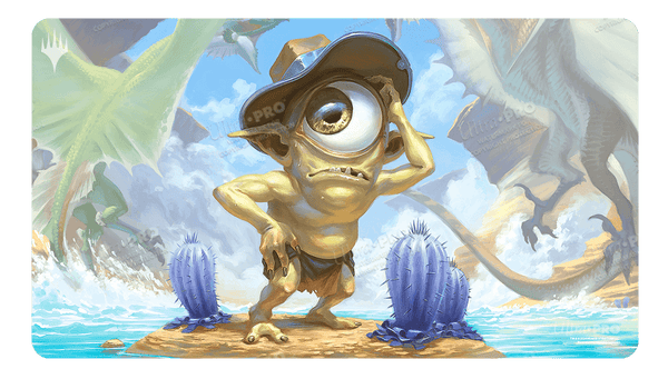 UPR38394: Playmat: MTG-Outlaws of Thunder Junction - Fblthp, Lost on the Range | Galactic Gamez