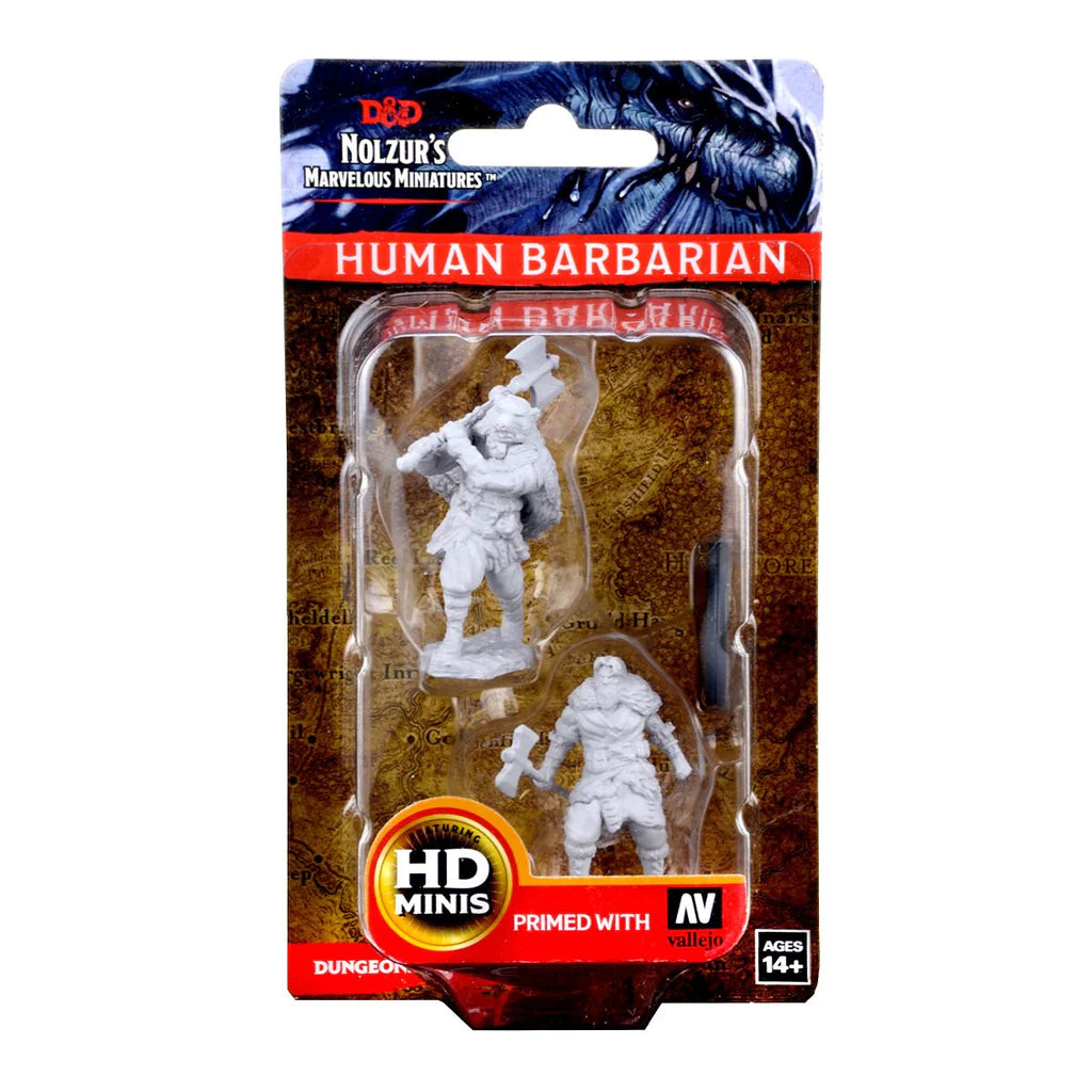 D&D Nolzur's Marvelous Minitures: Human Barbarian | Galactic Gamez