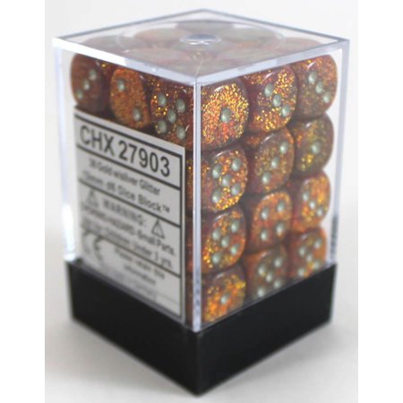 Chessex: D6 Glitter Dice Set - 12mm | Galactic Gamez