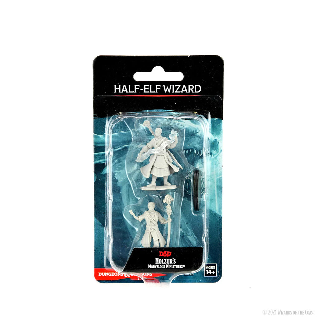 D&D Nolzur's Marvelous Minitures: Half-Elf Wizard Male | Galactic Gamez