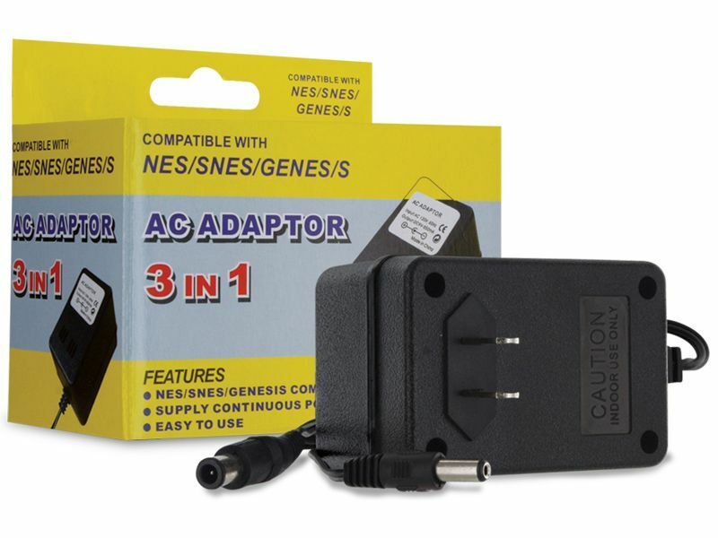 SNES/ Genesis/ NES 3-in-1 Universal AC Adapter | Galactic Gamez