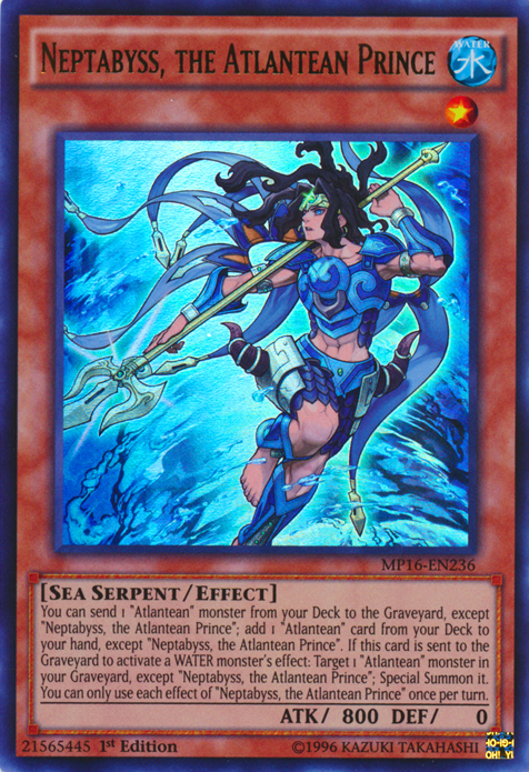 Neptabyss, the Atlantean Prince [MP16-EN236] Ultra Rare – Galactic Gamez