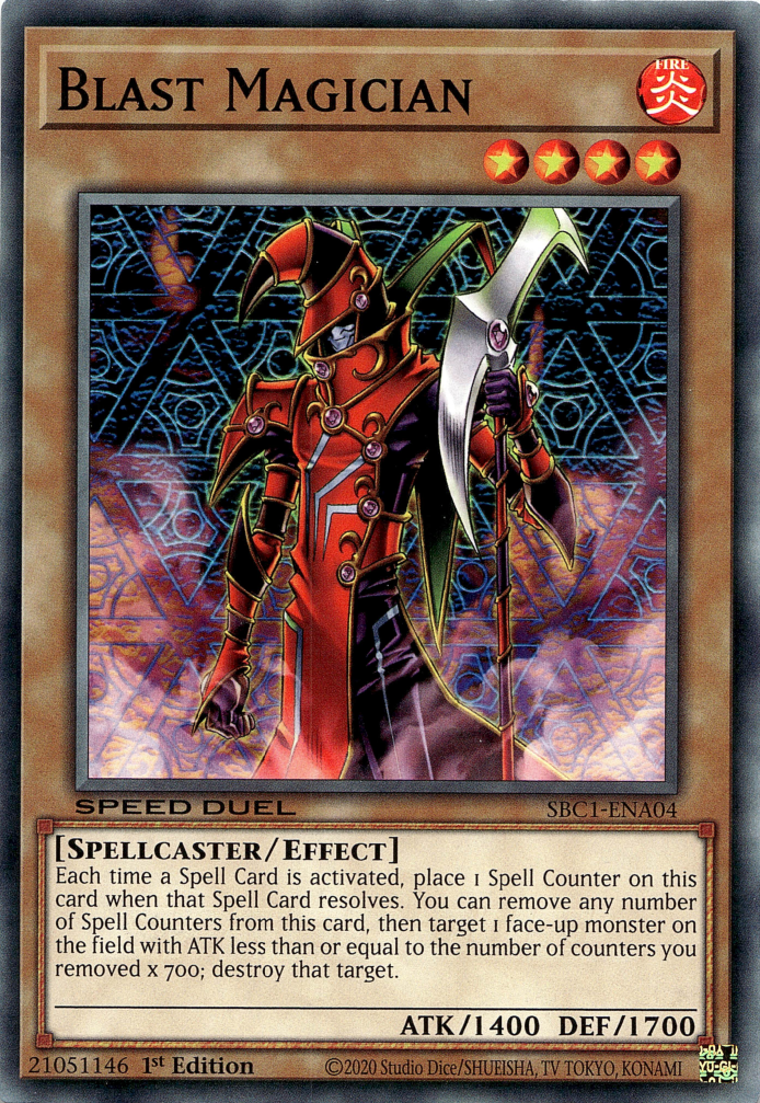 counter spell cards yugioh Blast Magician [SBC1-EN004] Common – Galactic Gamez