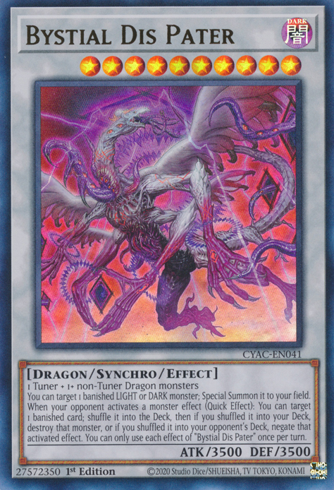 bystial yugioh cards Bystial Dis Pater [CYAC-EN041] Ultra Rare – Galactic Gamez
