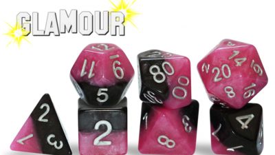 Gatekeeper Games: “Glamour” Halfsies Dice 7-Die Sets (in a Dice Keep) | Galactic Gamez