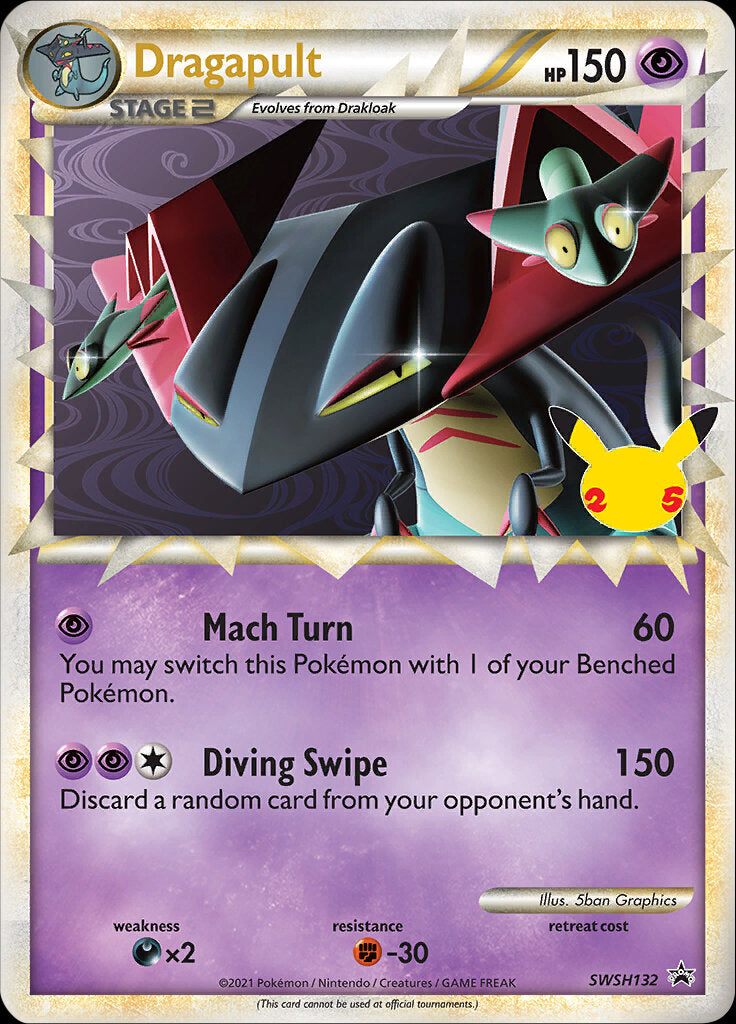 Dragapult (SWSH132) (Jumbo Card) [Sword & Shield: Black Star Promos] | Galactic Gamez