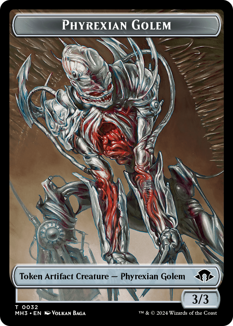 Phyrexian Golem Token [Modern Horizons 3 Tokens] | Galactic Gamez