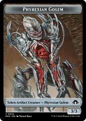 Phyrexian Golem // Energy Reserve Double-Sided Token [Modern Horizons 3 Tokens] | Galactic Gamez