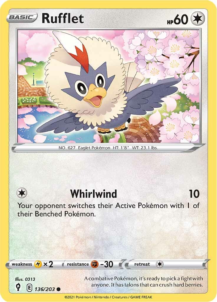 Rufflet (136/203) [Sword & Shield: Evolving Skies] | Galactic Gamez