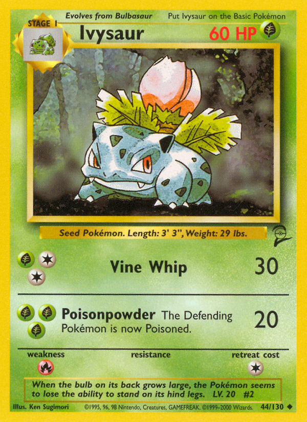 Ivysaur (44/130) [Base Set 2] | Galactic Gamez