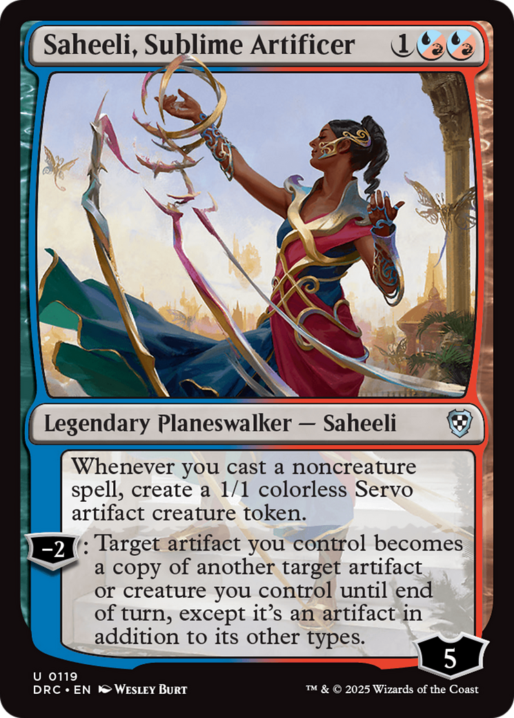 Saheeli, Sublime Artificer [Aetherdrift Commander] | Galactic Gamez