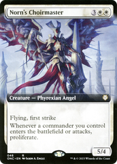 Norn's Choirmaster (Extended Art) [Phyrexia: All Will Be One Commander] | Galactic Gamez