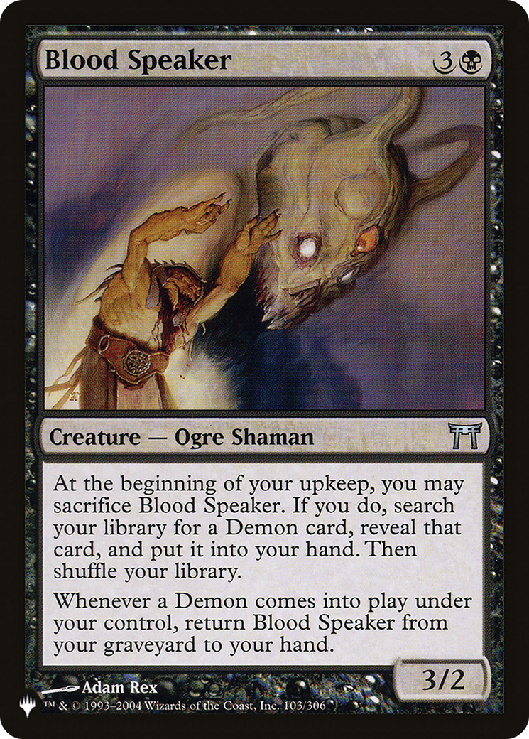 Blood Speaker [The List Reprints] | Galactic Gamez