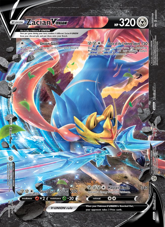 Zacian V-Union (Jumbo Card) [Sword & Shield: Black Star Promos] | Galactic Gamez