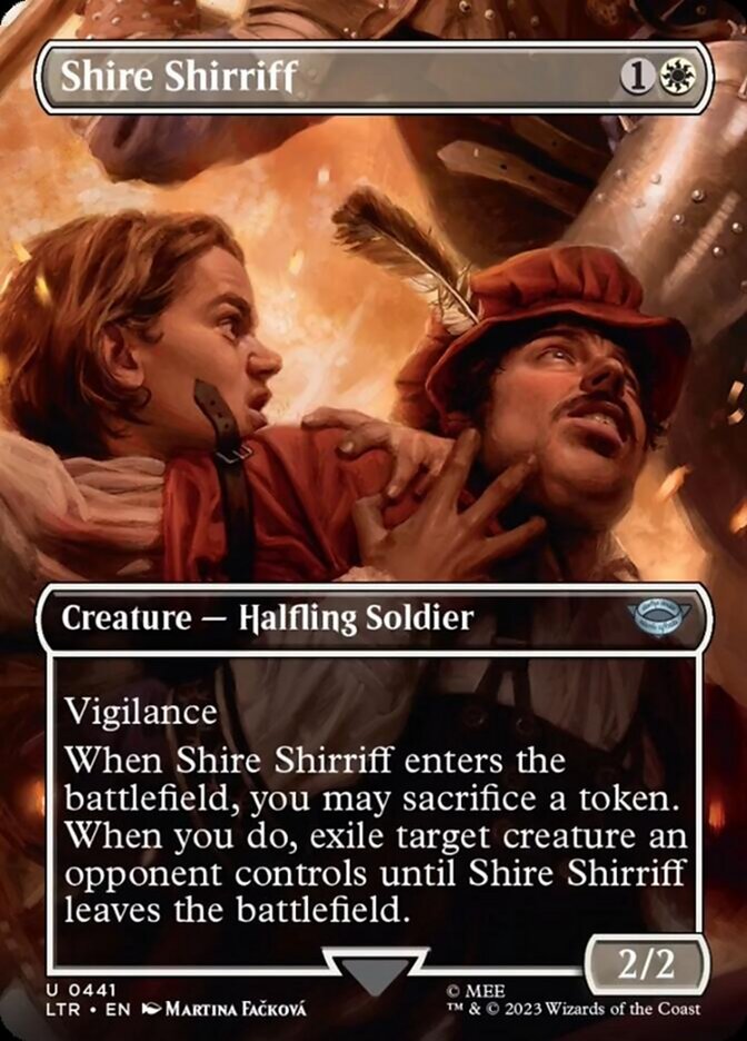 Shire Shirriff (Borderless Alternate Art) [The Lord of the Rings: Tales of Middle-Earth] | Galactic Gamez