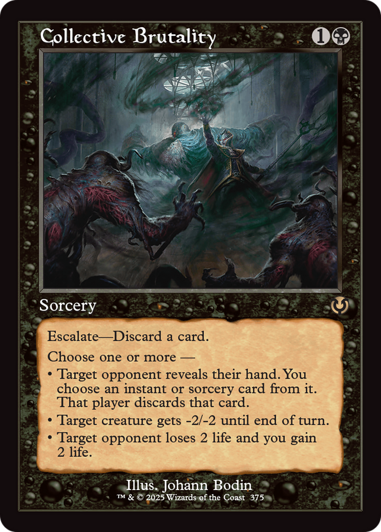 Collective Brutality (Retro Frame) [Innistrad Remastered] | Galactic Gamez