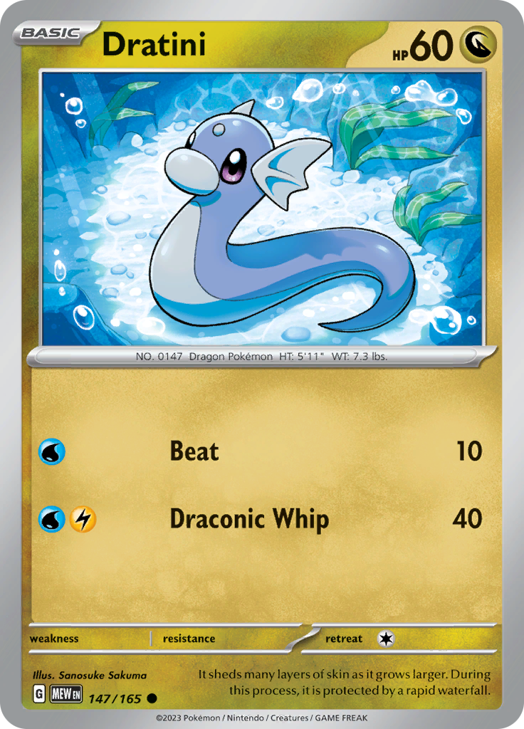 Dratini (147/165) [Scarlet & Violet: 151] | Galactic Gamez