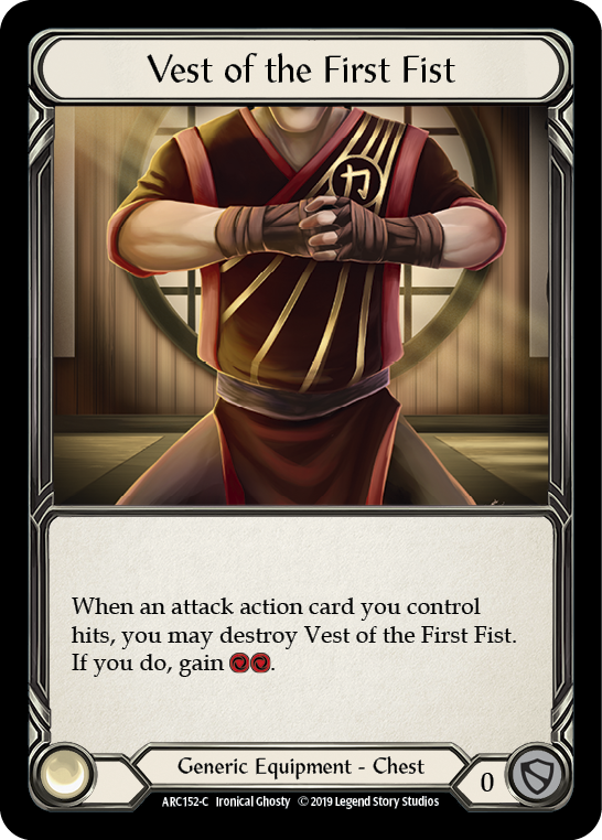 Vest of the First Fist [ARC152-C] (Arcane Rising)  1st Edition Normal | Galactic Gamez