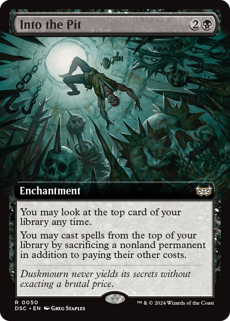 Into the Pit (Extended Art) [Duskmourn: House of Horror Commander] | Galactic Gamez
