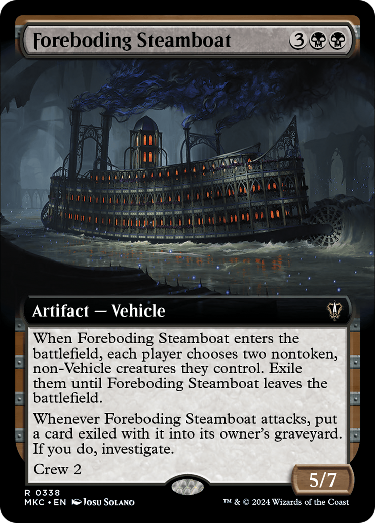Foreboding Steamboat (Extended Art) [Murders at Karlov Manor Commander] | Galactic Gamez