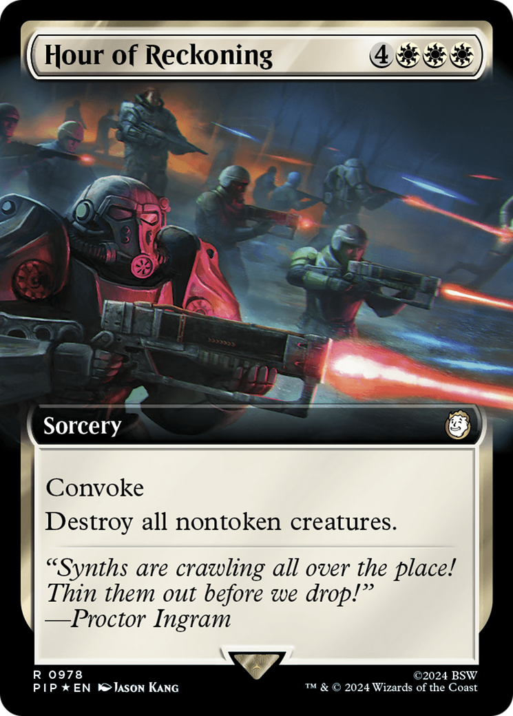 Hour of Reckoning (Extended Art) (Surge Foil) [Fallout] | Galactic Gamez