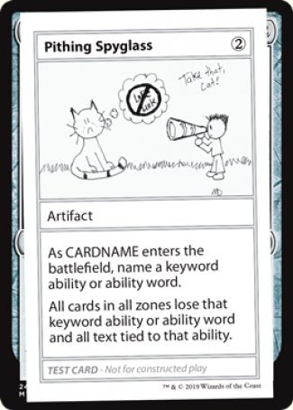 Pithing Spyglass (2021 Edition) [Mystery Booster Playtest Cards] | Galactic Gamez