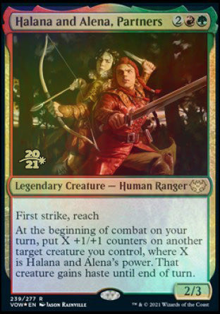 Halana and Alena, Partners [Innistrad: Crimson Vow Prerelease Promos] | Galactic Gamez