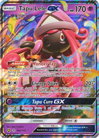 Tapu Lele GX (60a/145) (Alternate card) (Jumbo Card) [Sun & Moon: Guardians Rising] | Galactic Gamez