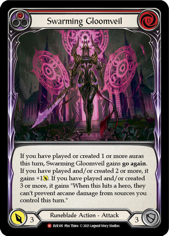 Swarming Gloomveil [EVR105] (Everfest)  1st Edition Rainbow Foil | Galactic Gamez