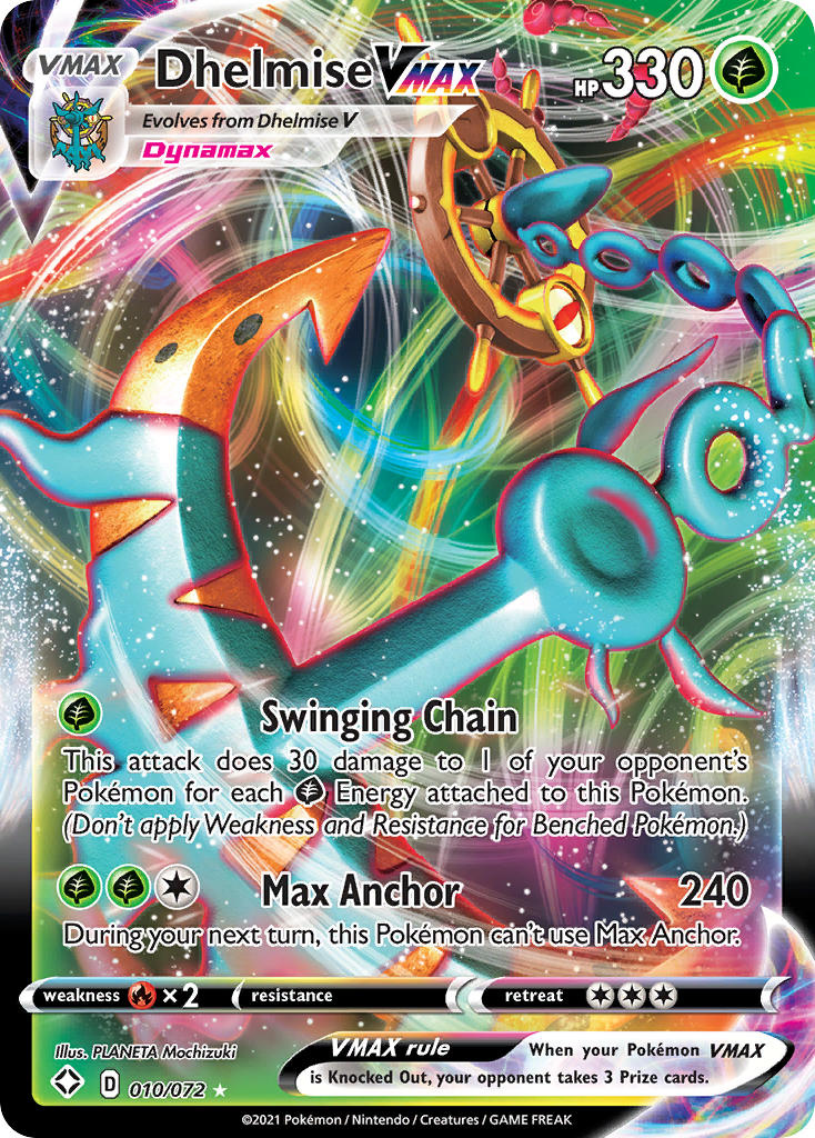 Dhelmise VMAX (010/072) [Sword & Shield: Shining Fates] | Galactic Gamez