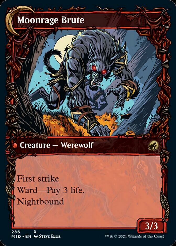 Brutal Cathar // Moonrage Brute (Showcase Equinox) [Innistrad: Midnight Hunt] | Galactic Gamez