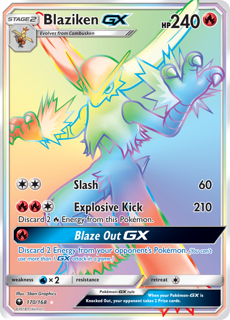 Blaziken GX (170/168) [Sun & Moon: Celestial Storm] | Galactic Gamez