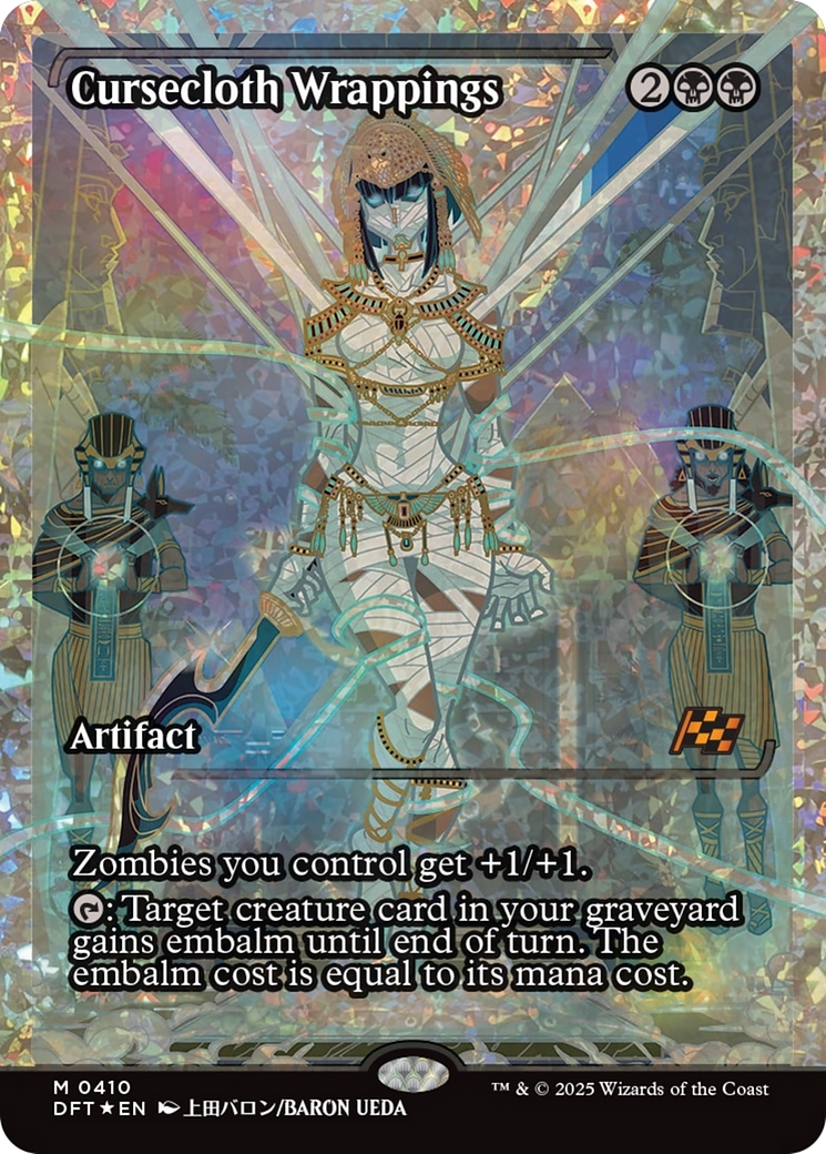 Cursecloth Wrappings (Showcase) (Fracture Foil) [Aetherdrift] | Galactic Gamez