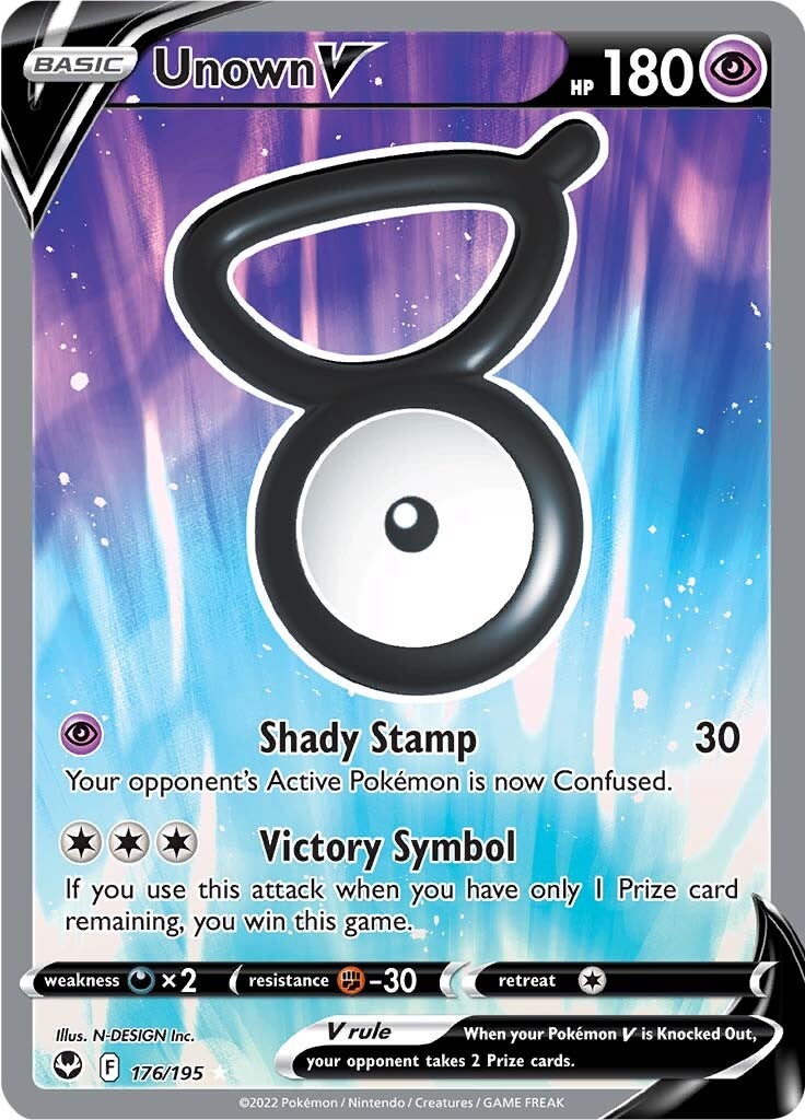 Unown V (176/195) [Sword & Shield: Silver Tempest] | Galactic Gamez