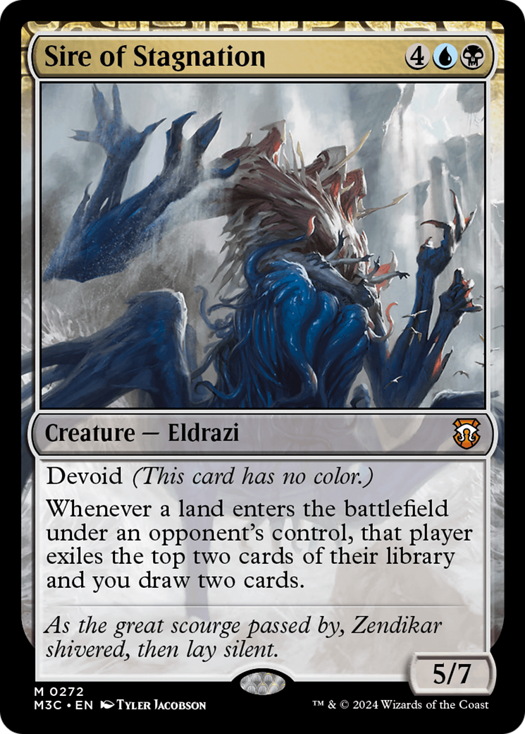 Sire of Stagnation (Ripple Foil) [Modern Horizons 3 Commander] | Galactic Gamez