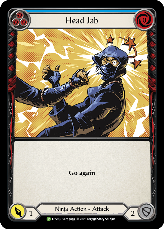 Head Jab (Blue) [LGS019] (Promo)  Rainbow Foil | Galactic Gamez
