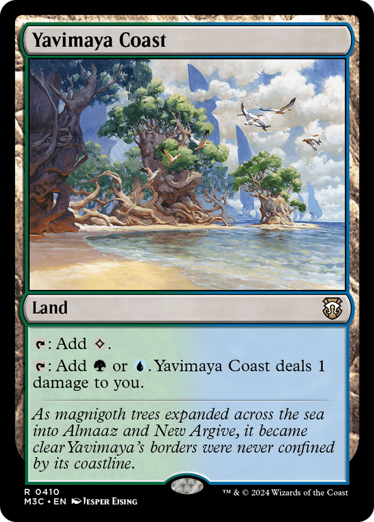 Yavimaya Coast (Ripple Foil) [Modern Horizons 3 Commander] | Galactic Gamez