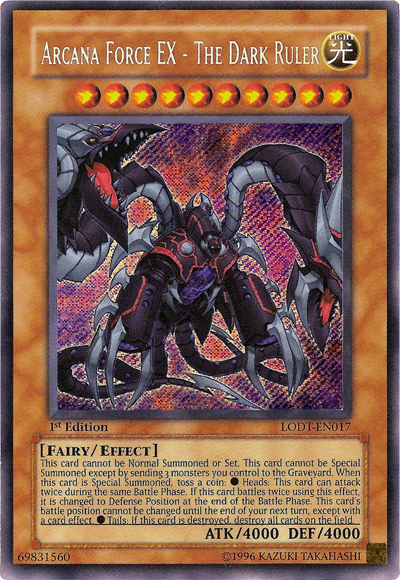 Arcana Force EX - The Dark Ruler [LODT-EN017] Secret Rare | Galactic Gamez