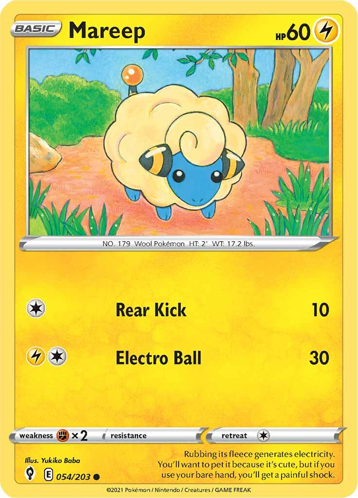 Mareep (054/203) [Sword & Shield: Evolving Skies] | Galactic Gamez