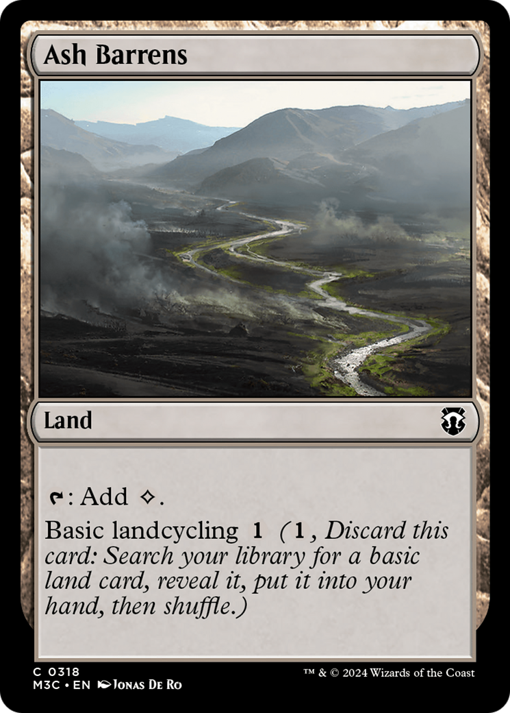 Ash Barrens (Ripple Foil) [Modern Horizons 3 Commander] | Galactic Gamez