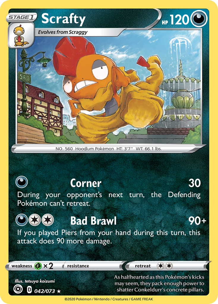 Scrafty (042/073) [Sword & Shield: Champion's Path] | Galactic Gamez