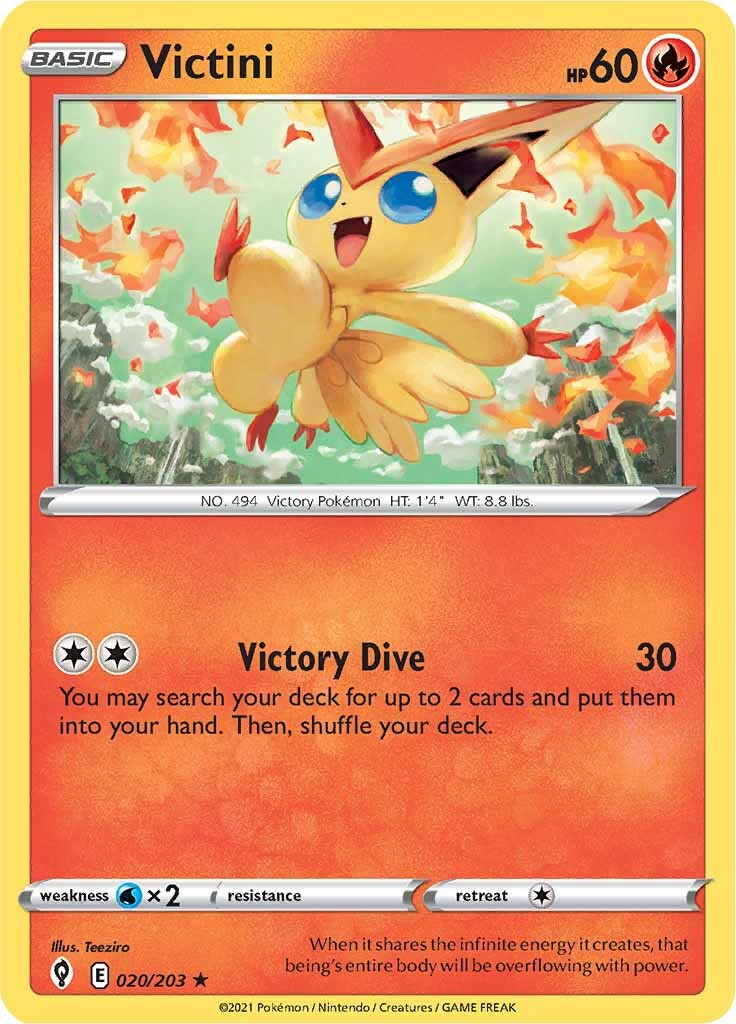 Victini (020/203) [Sword & Shield: Evolving Skies] | Galactic Gamez