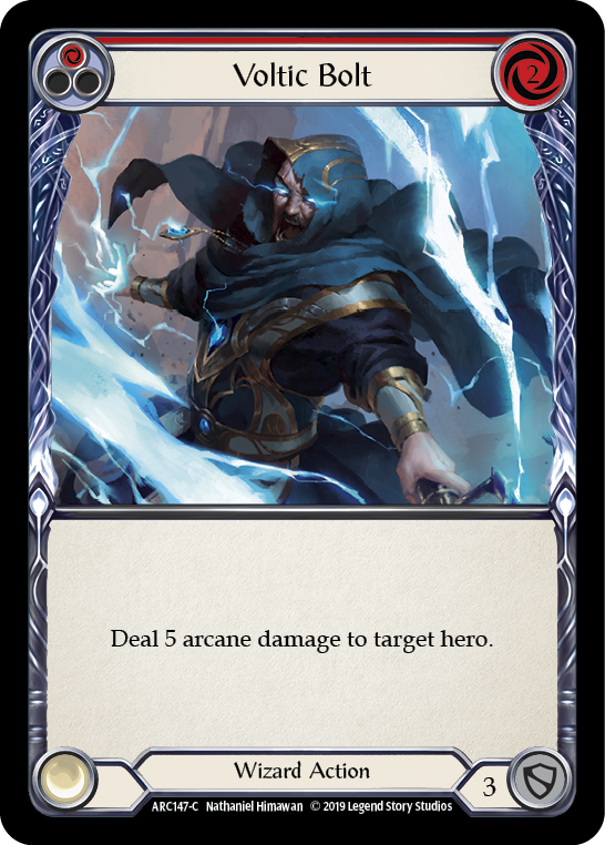 Voltic Bolt (Red) [ARC147-C] (Arcane Rising)  1st Edition Rainbow Foil | Galactic Gamez