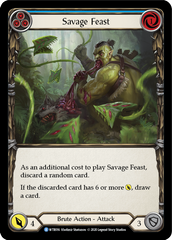 Savage Feast (Blue) [U-WTR016] (Welcome to Rathe Unlimited)  Unlimited Rainbow Foil | Galactic Gamez