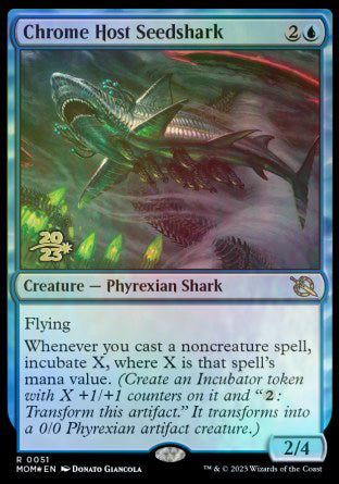 Chrome Host Seedshark [March of the Machine Prerelease Promos] | Galactic Gamez