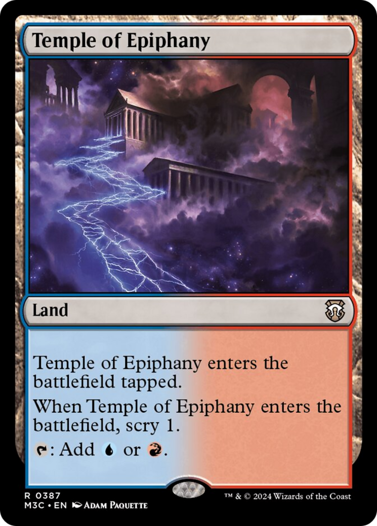 Temple of Epiphany (Ripple Foil) [Modern Horizons 3 Commander] | Galactic Gamez