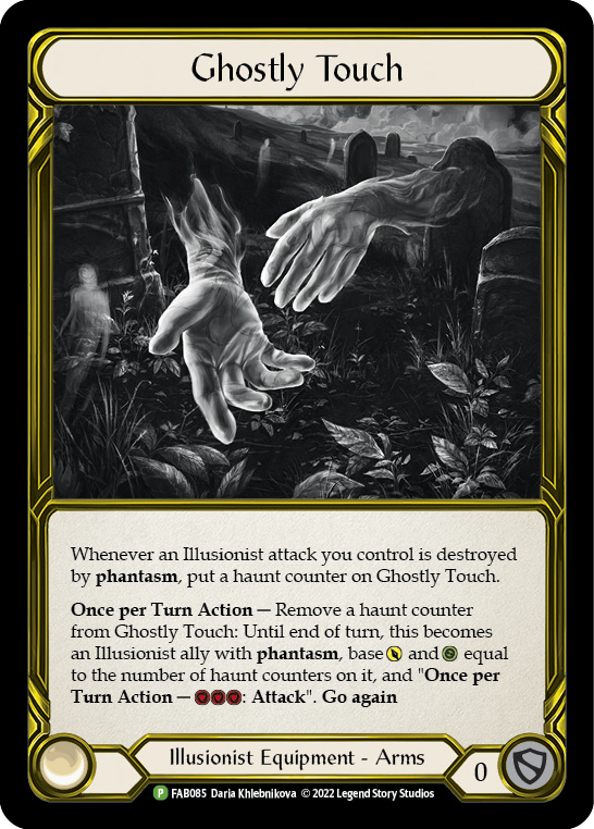 Ghostly Touch (Golden) [FAB085] (Promo)  Cold Foil | Galactic Gamez