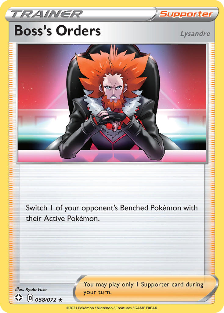 Boss's Orders (058/072) [Sword & Shield: Shining Fates] | Galactic Gamez