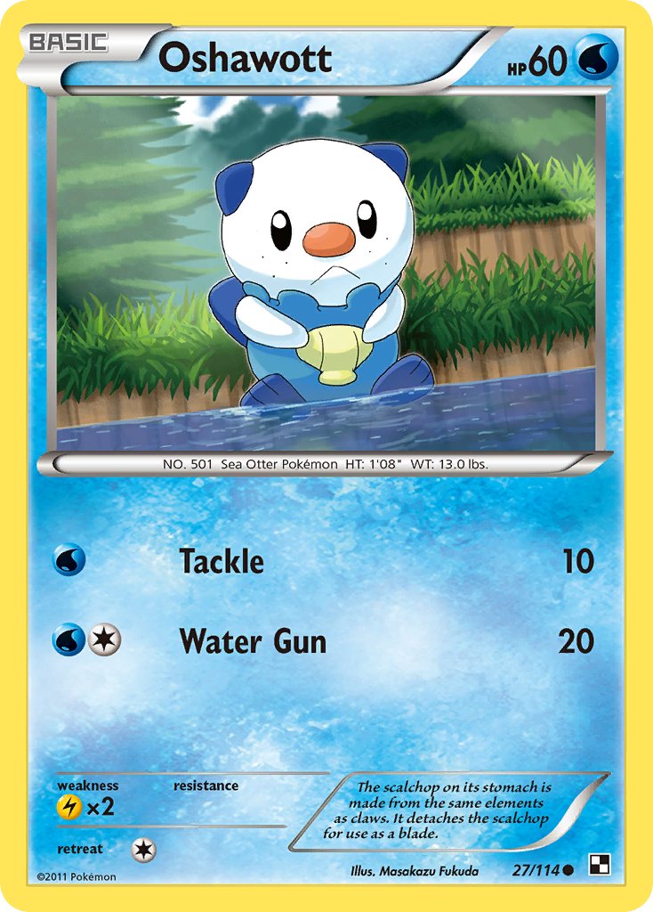 Oshawott (27/114) [Alternate Art Promos] | Galactic Gamez